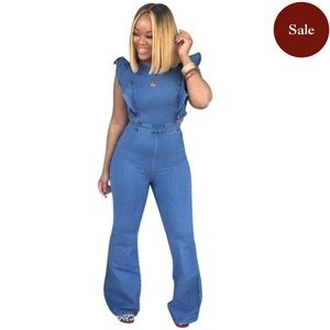 Butterfly Wing Denim Bodysuit!